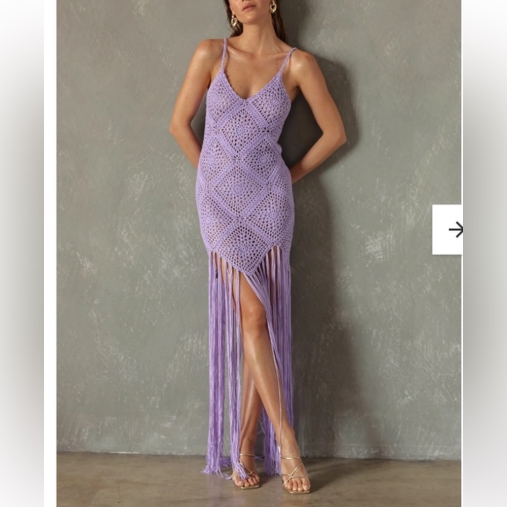 Line & Dot Crochet Dress